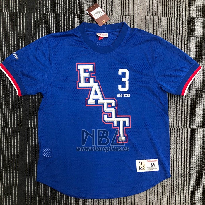 Camiseta Manga Corta All Star 2009 Allen Iverson NO 3 Azul